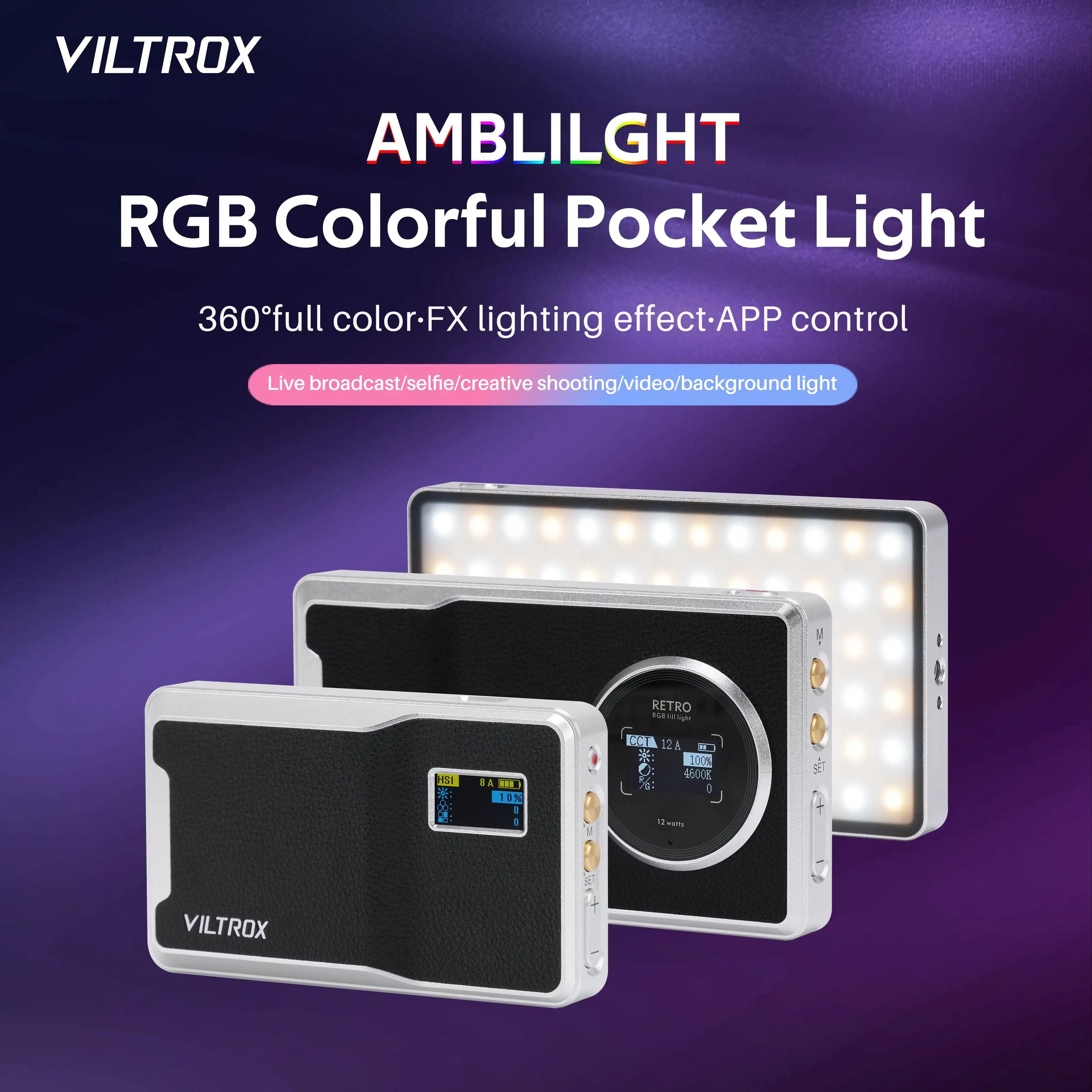 Viltrox Ʈ RGB LED ޴  , ī   Ʈ  ,   2500K-8500K, 08X 12X
